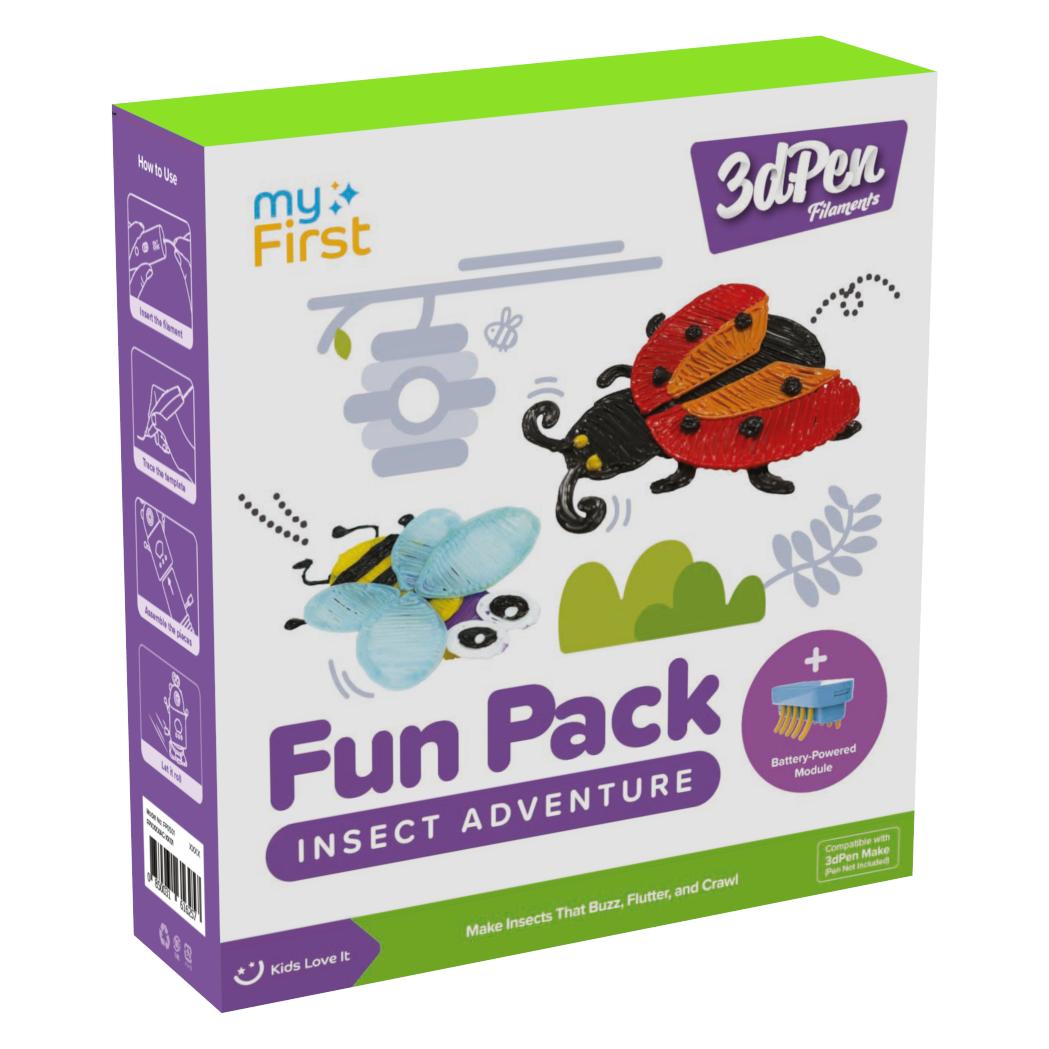 myFirst 3D Pen Filaments Insect Adv. (PCL, 200 g) (FP3304AC-IA01)