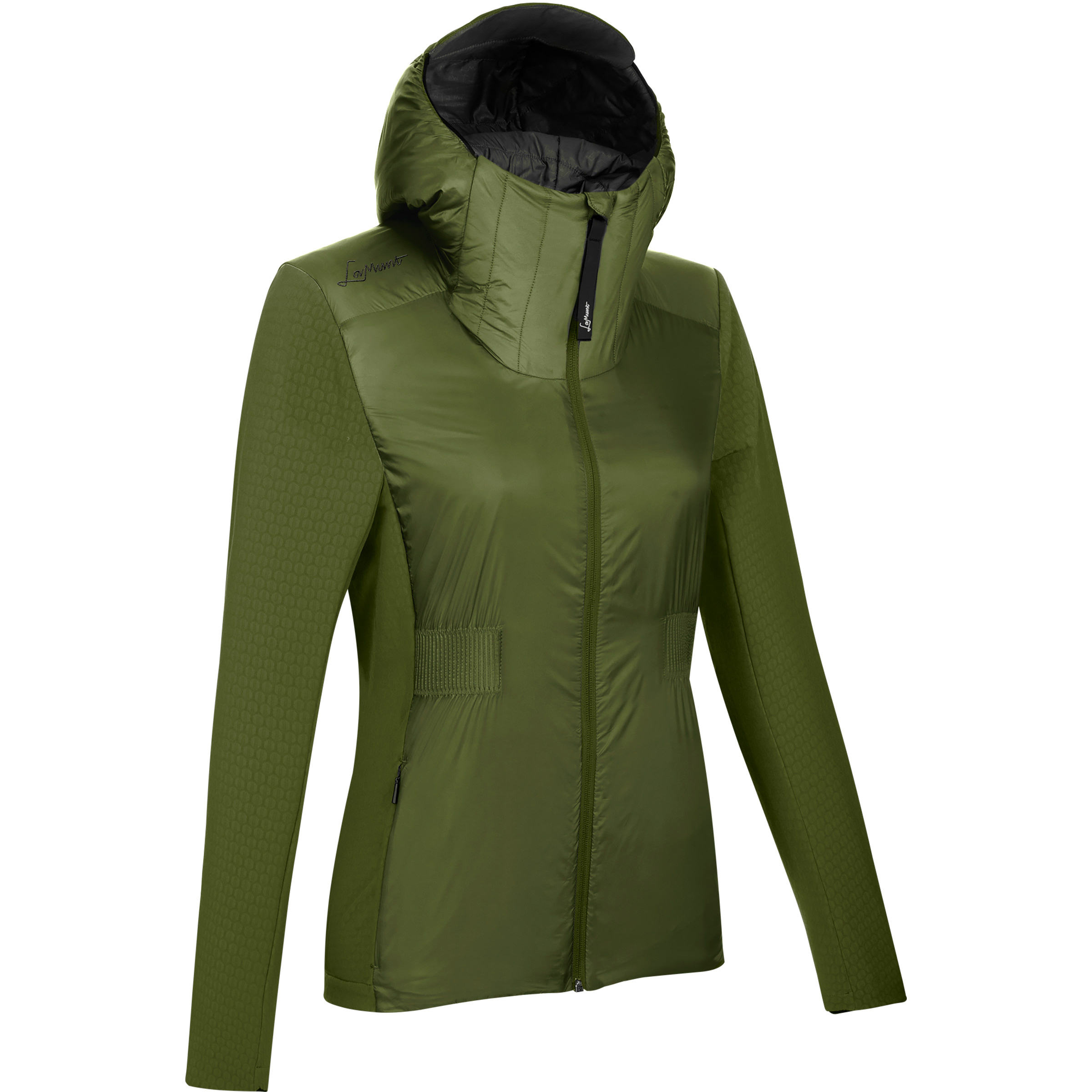 LaMunt Alberta Remoca Hybrid Damen Isolationsjacke oliv Größe L Trekking Isolierend Wasserabweisend