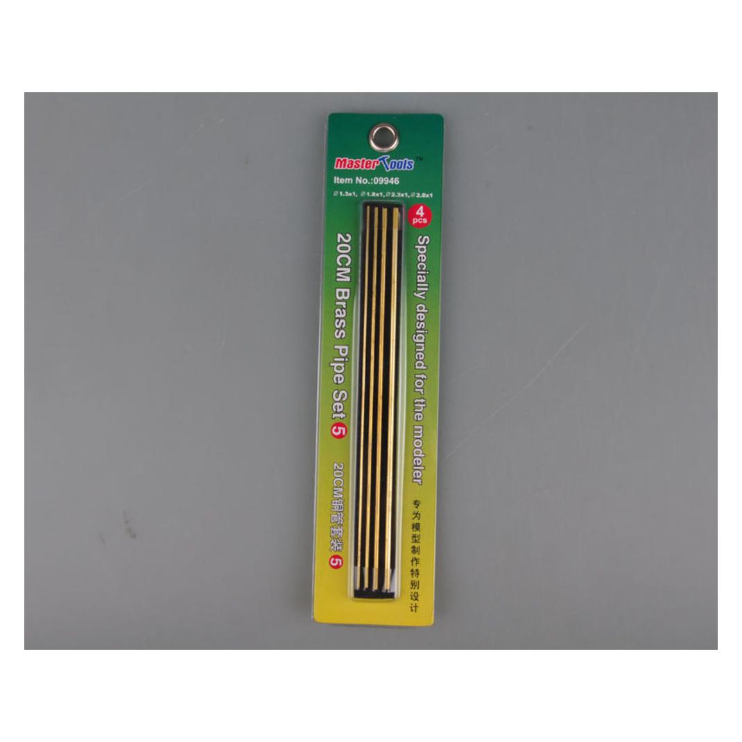 Master Tools 20CM Brass Pipe / Messingrohr Set 5 (09946)