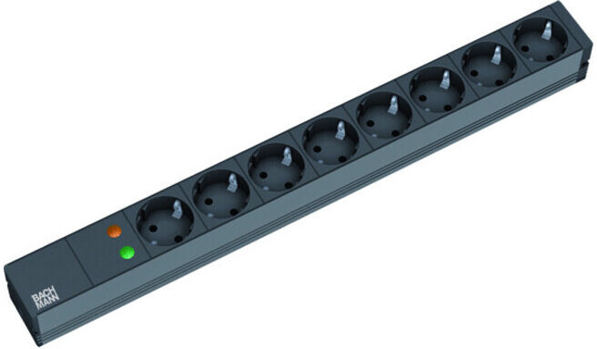 Bachmann Multiprise 19 pouces 8x 1U avec protection contre les surtensions 333.534 (333.534)