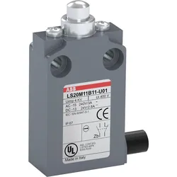 ABB LS20M11B11-U01 Positionsschalter Metall-Gehäuse IP67 Messingdruckbolzen vernickelt 1SBV015511R2601
