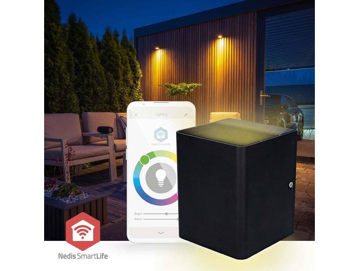 LED Aussenleuchte mit zwei Lichtwinkeln, SmartLife, 2x 270 lm