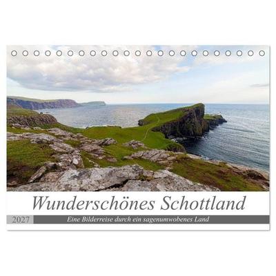 Wunderschönes Schottland - Bilderreise durch ein sagenumwobenes Land (Tischkalender 2027 DIN A5 quer), CALVENDO Monatskalender