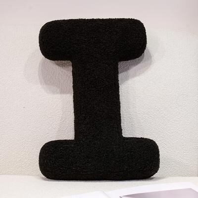 Lush Living Finds I Love U Soft Seat Cushion, Black English Letters Plush Pillow For Back Support, Sofa Chair Plushie Decoration i