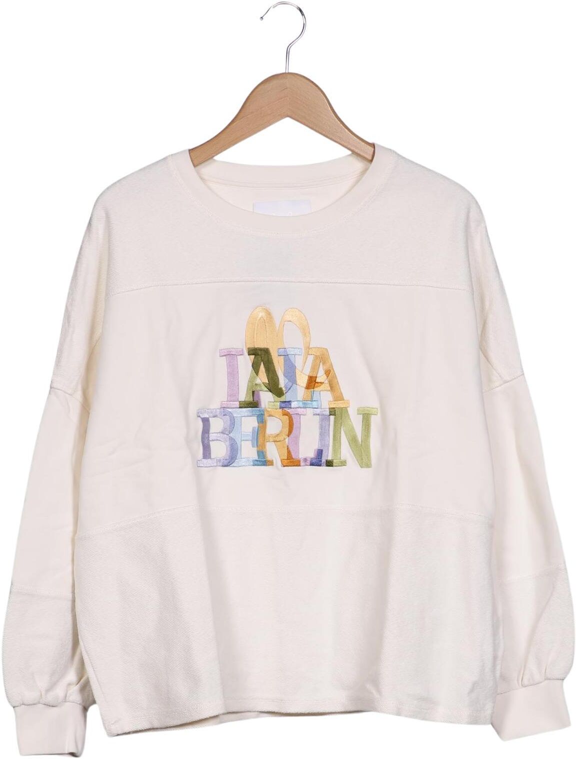 Lala Berlin Damen Sweater, Cremeweiß, Gr. XS, Baumwolle - Second Hand