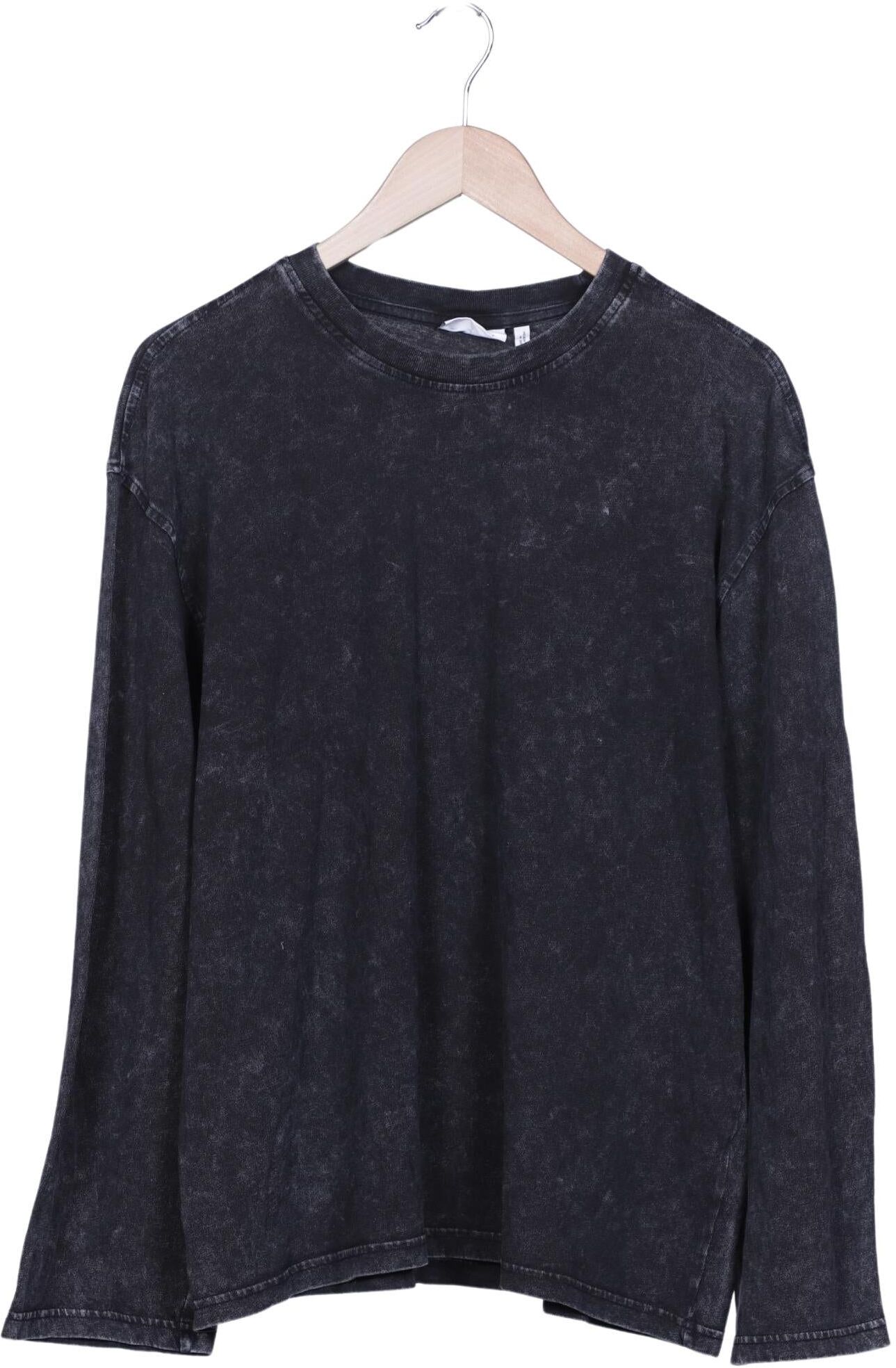 Weekday Herren Langarmshirt, Grau, Gr. S, Baumwolle - Second Hand
