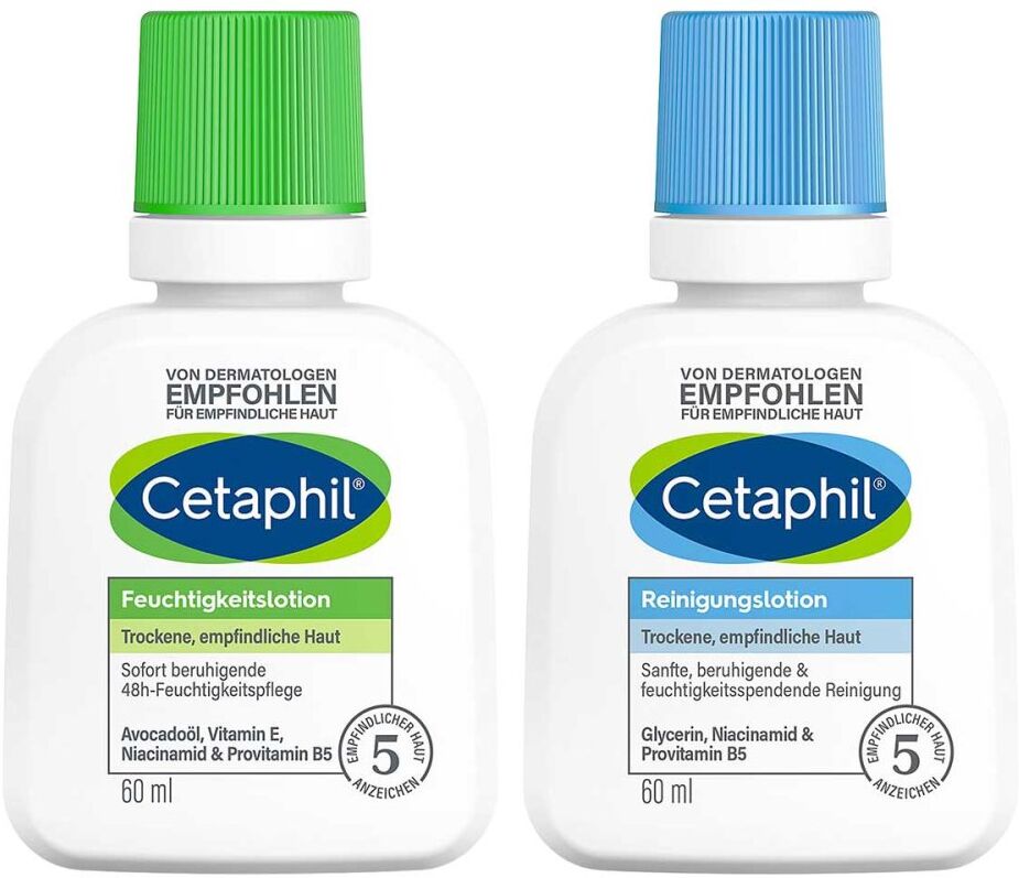 Cetaphil Feuchtigkeitslotion + Reinigungslotion
