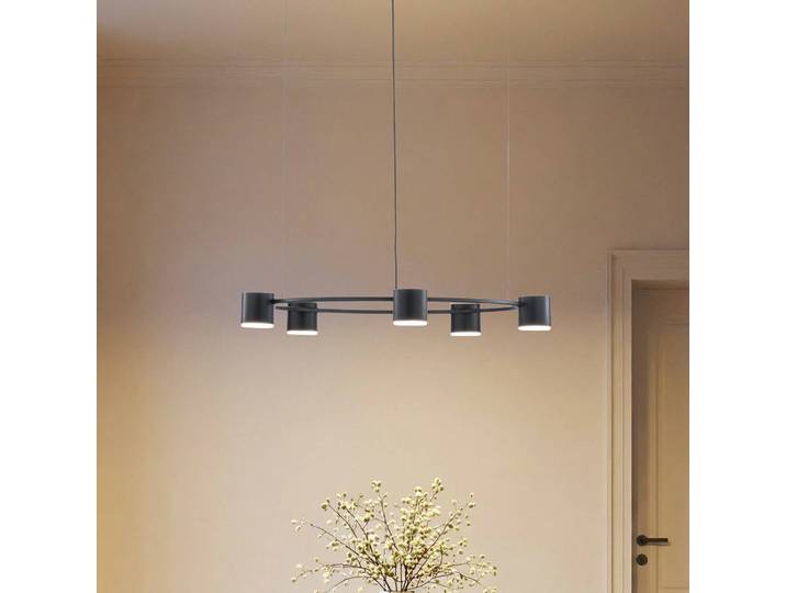 Hängeleuchte Kodo SIGMA, dimmbar, schwarz, für Wohn- / Esszimmer, Metall, Modern