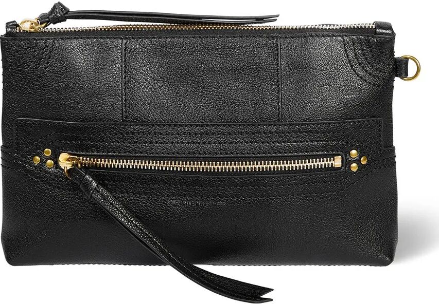 Jérôme Dreyfuss Sac Lucky Clutch Buffle Noir taille unique