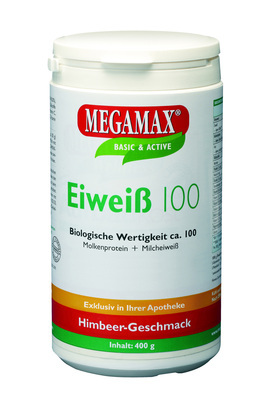 Megamax B.V. EIWEISS 100 Himbeer Quark Megamax Pulver 400 g 01451207