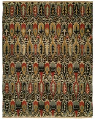 KALATY Transitional Multi-Colored Flatweave Wool Area Rug