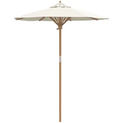 vidaXL Cremefarbener Garten-Schirm 180x230 cm Bambus