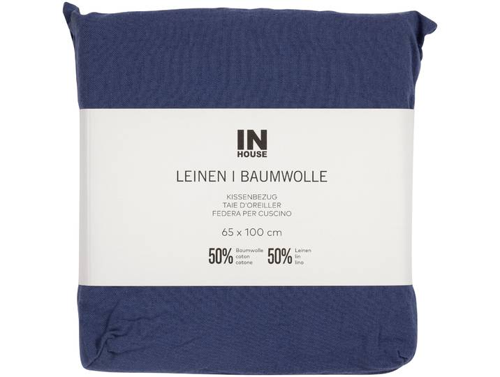 Inhouse Kissen Leinen Fifty-Fifty jeans 65x100