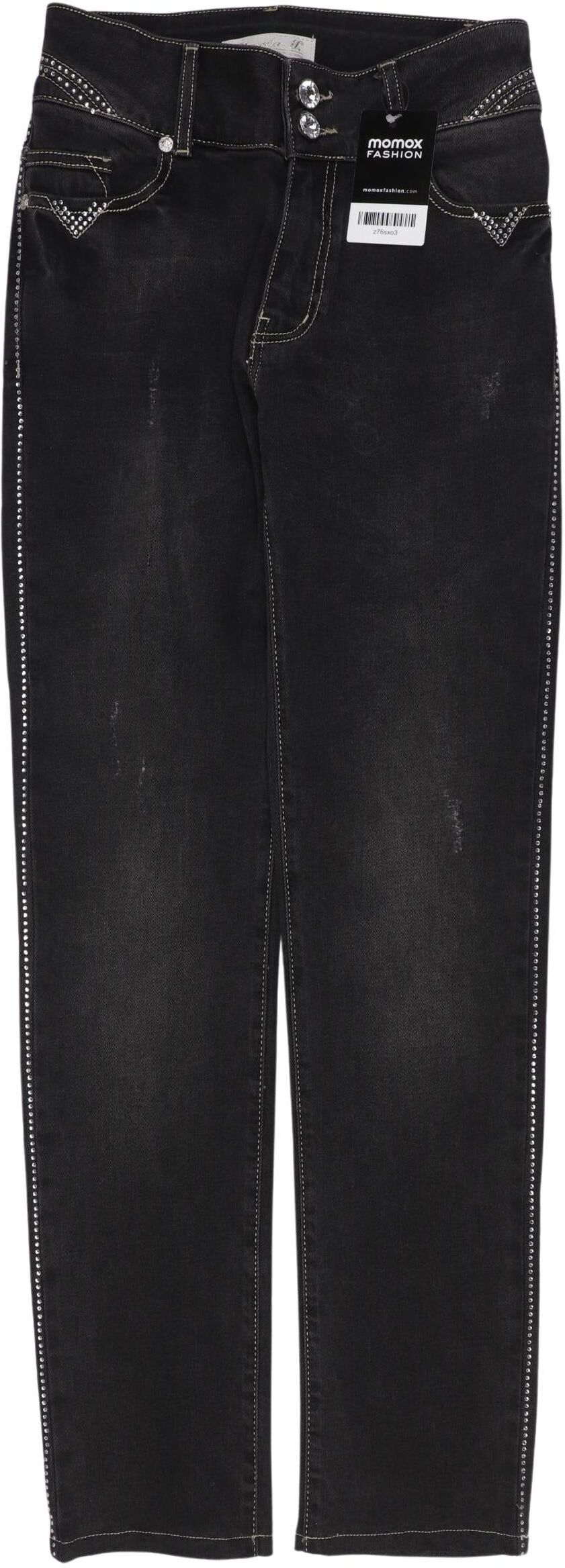 Ricarda M. Damen Jeans, Schwarz, Gr. EU 34, Baumwolle / Elasthan - Second Hand
