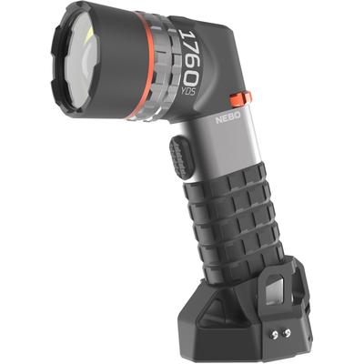 LED Taschenlampe NEBO "Nebo LUXTREME SL100", grau, H:20cm L:12cm T:6cm, Aluminium, Mobilleuchten, Leuchtet bis zu 1,6 km weit