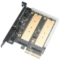 Akasa AK-PCCM2P-03 - PCIe - M.2 - Schwarz - 32 Gbit/s - 0 - 55 °C, Kontrollerkarte