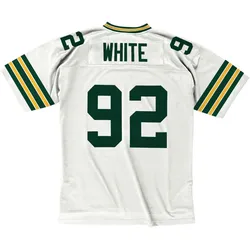 Mitchell & Ness, Herren, Sportshirt, NFL Legacy Jersey - Green Bay Packers 1996 Reggie White - M (M), Weiss, M