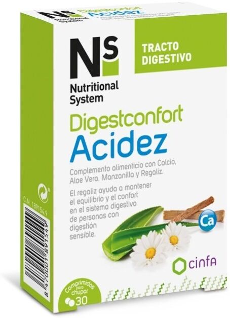 Ns Nutritional System Ns Digest Confort Acidez 30 Cápsulas