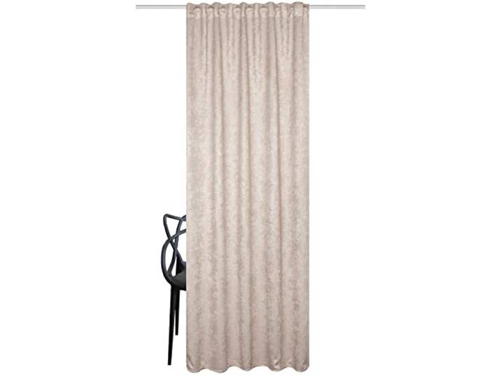 HOME WOHNIDEEN 85804 Verdunklungsvorhang SKILIO, Prägedruck, Multifunktionsband, Größe: 245x135 (hxb), Farbe:Cappuccino, Größe:245 x 135 cm, Anzahl:1x