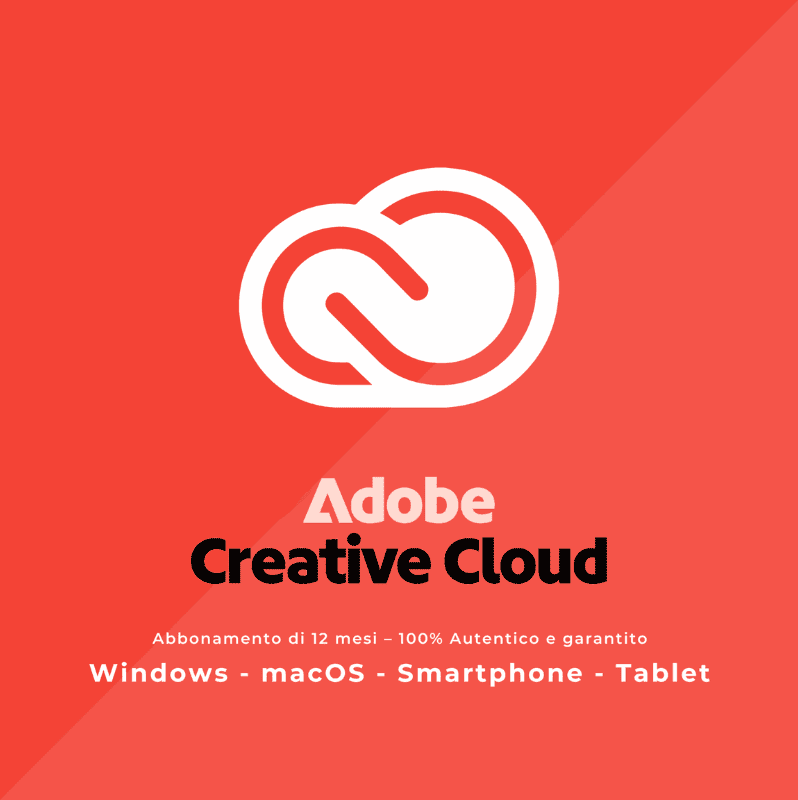 Adobe Creative Cloud Tutte le App – Abbonamento 1 Mesi