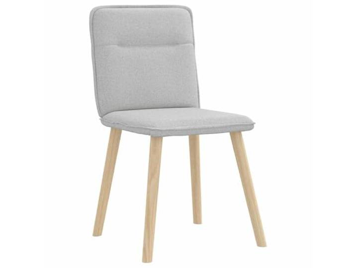 KTHLBRH Esszimmerstühle 2 Stück Wolkengrau Weiches Polyester, Gestell aus Metall und Holz, dichter Schaumstoff, 110 kg Tragkraft