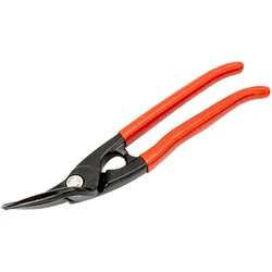 Bahco, Zange, Abgesetzte Blechschere für gerade Schnitte, linksseitige Lochschnitte und Durchlaufschnitte, für mi (280 mm)