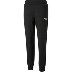PUMA ESS+ Metallic Fleece-Jogginghose Damen PUMA black/silver metallic XL