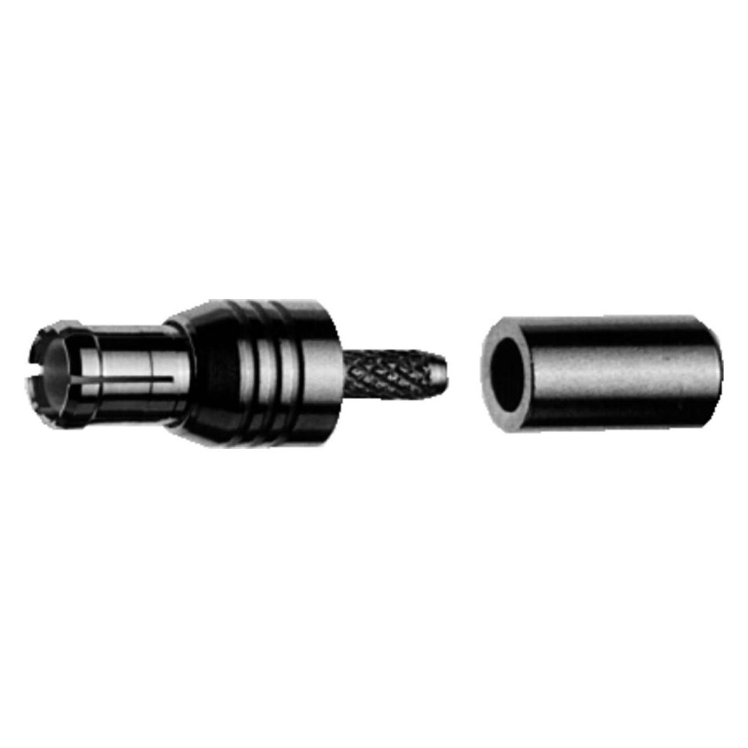 Telegärtner MCX-Kabelstecker Crimp G08 crimp/crimp, C2120, G08 (RD-316), Gold (Standard) (J01270A0171)
