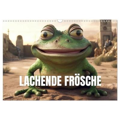 Lachende Frösche (Wandkalender 2027 DIN A3 quer), CALVENDO Monatskalender