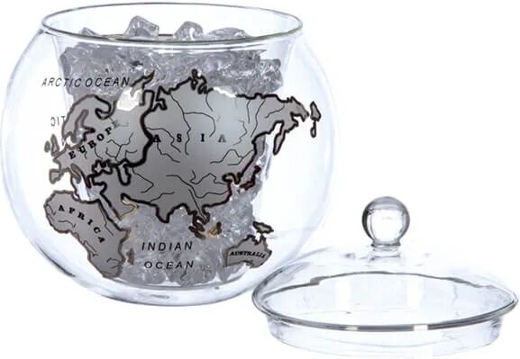 Mixology Vintage Globe Ice Bucket Silver