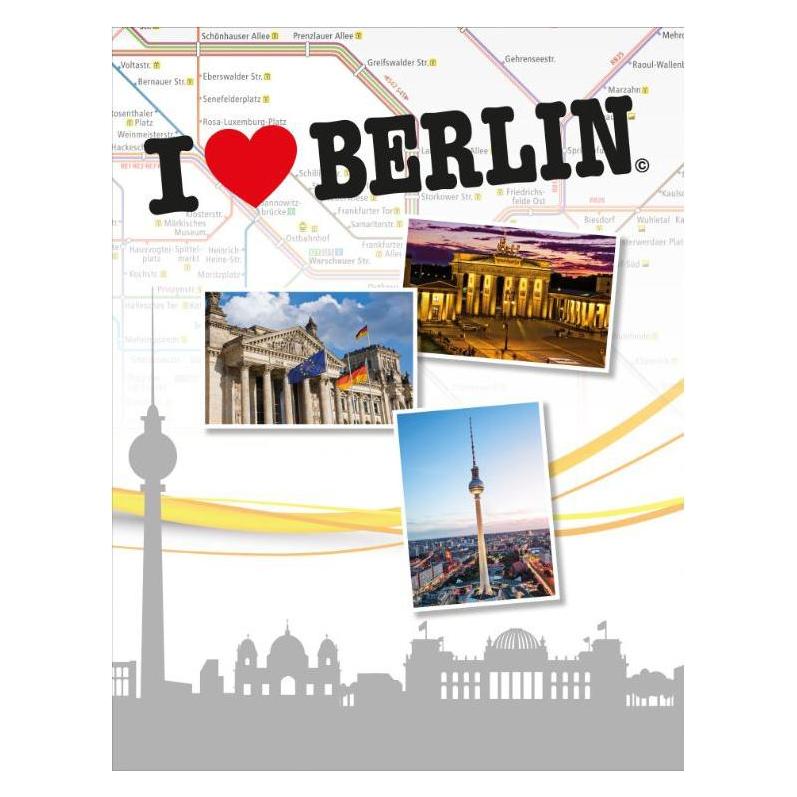 Idena Ordner A4 I Love Berlin FSC-Mix (A4, 40 mm, 1 Stk.) (22657885)
