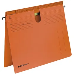 Leitz, Mappe, Hängehefter orange Serie18 Reiterfalz Karton 50 Hefter (A4, 1x)