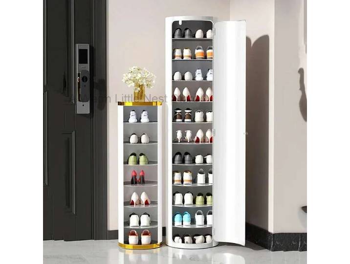 Meuble de rangement rotatif pour chaussures, organisateur d'entrée moderne, armoires de salon, étagère à chaussures, meuble de maison