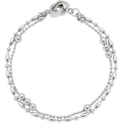 Armband LEONARDO "Ilvi Clip&Mix", silber (edelstahlfarben), Armbänder, Damen, 18,5cm, Edelstahl, Armband