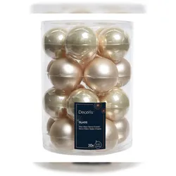 Christmas Decorations 20 Weihnachtskugeln 6cm Glas Christbaumkugeln Weihnachtsbaumkugeln champagner