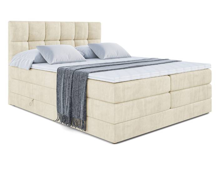 Boxspringbett RICAR KING 180x200 cm Beige - Monolith 4