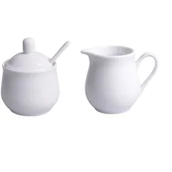 Milch-/Zucker-Set WHITE (BHT 16x7x8,30 cm) - weiß - BHT 16x7x8,30 cm