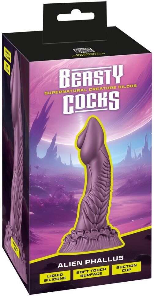 Beasty Cocks Gode Alien Phallus en silicone liquide doux et flexible