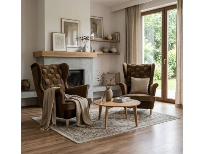 Family Meble 2er-Set Ohrensessel Carol – Variante Carol Aura 104