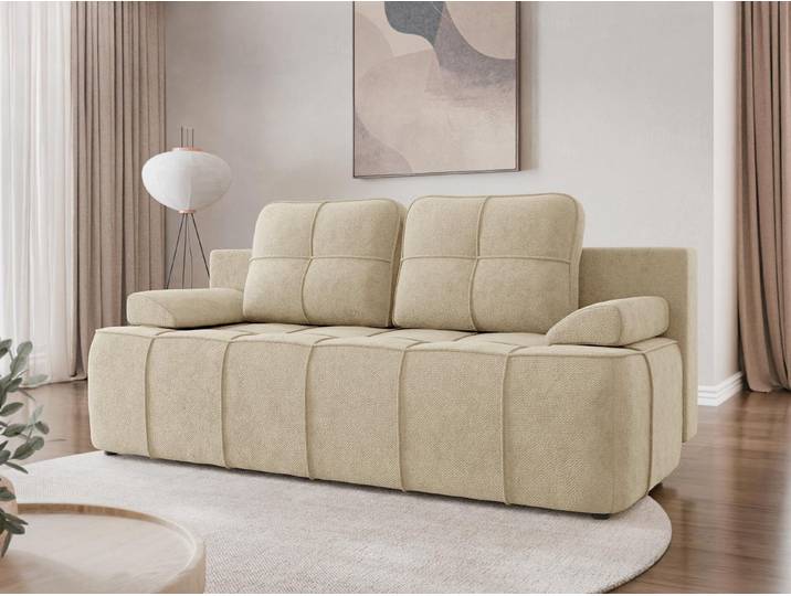 MIRJAN24 Schlafsofa Lover, mit Bettkasten und Schlaffunktion, Kissen-Set