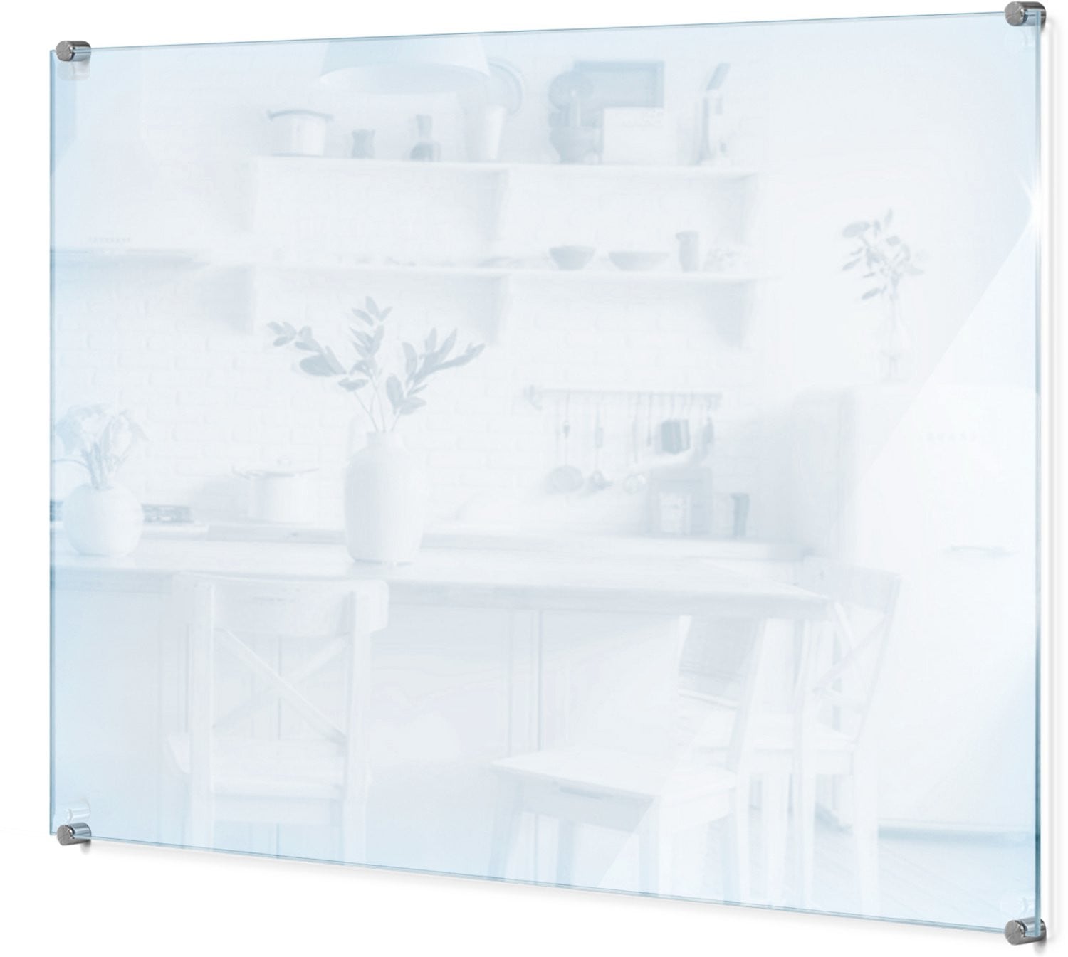 Wallmuralia Transparante Keuken Achterwand van Glas - Spatplaat voor de Kookplaat - 80 x 60 cm