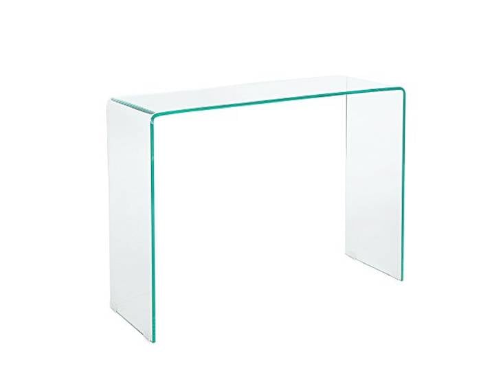 invicta INTERIOR Extravaganter Glas Konsolentisch FANTOME 100cm transparent Schreibtisch Ganzglastisch