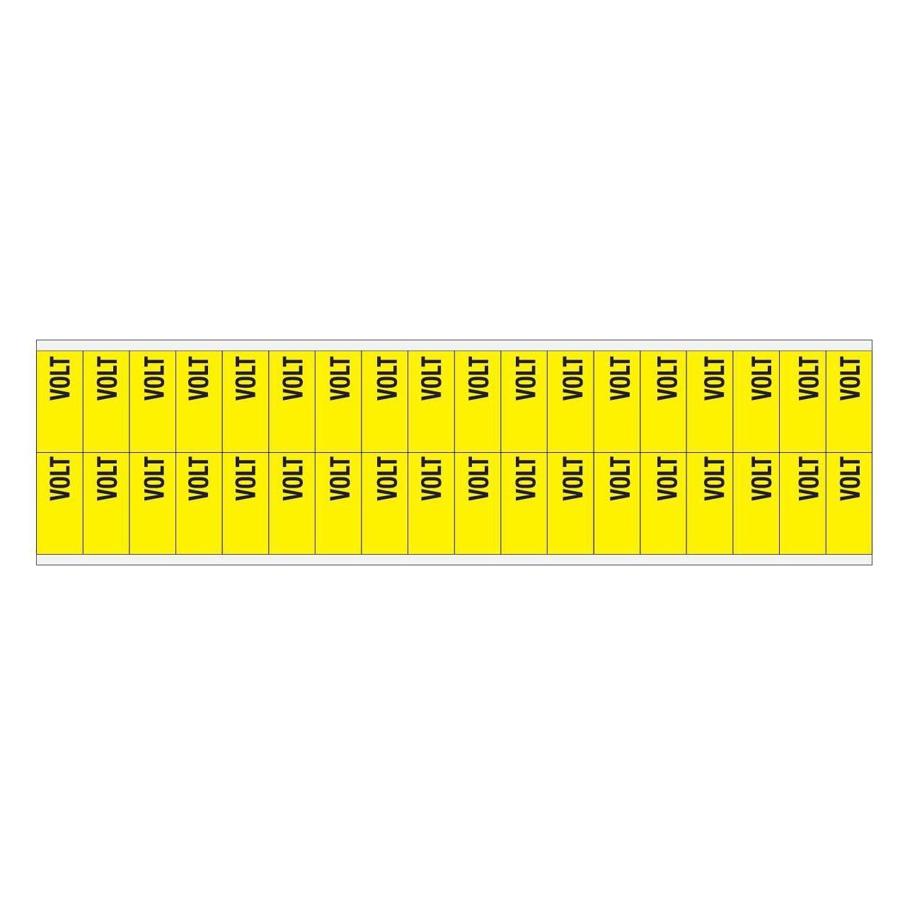 Brady Kennzeichnungen für Leitungen und Stromspannung, Volt (VOLTAGE MARKERS CV VOLT D)