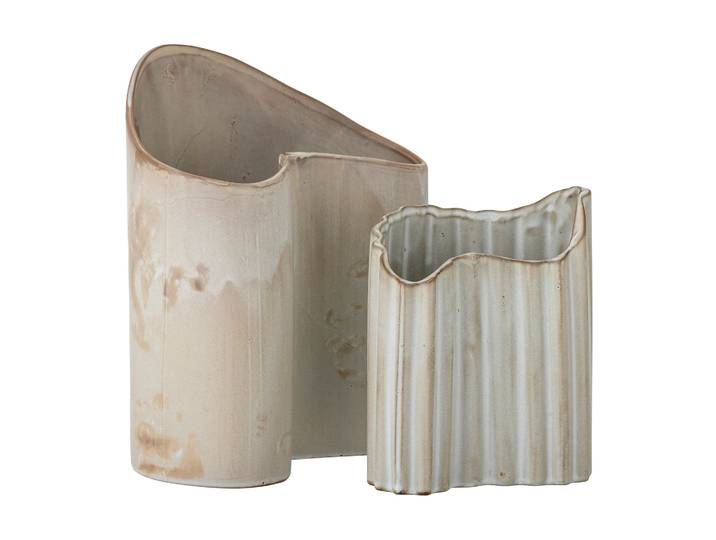 Bloomingville Henaj vaas 2-delig Bruin-beige