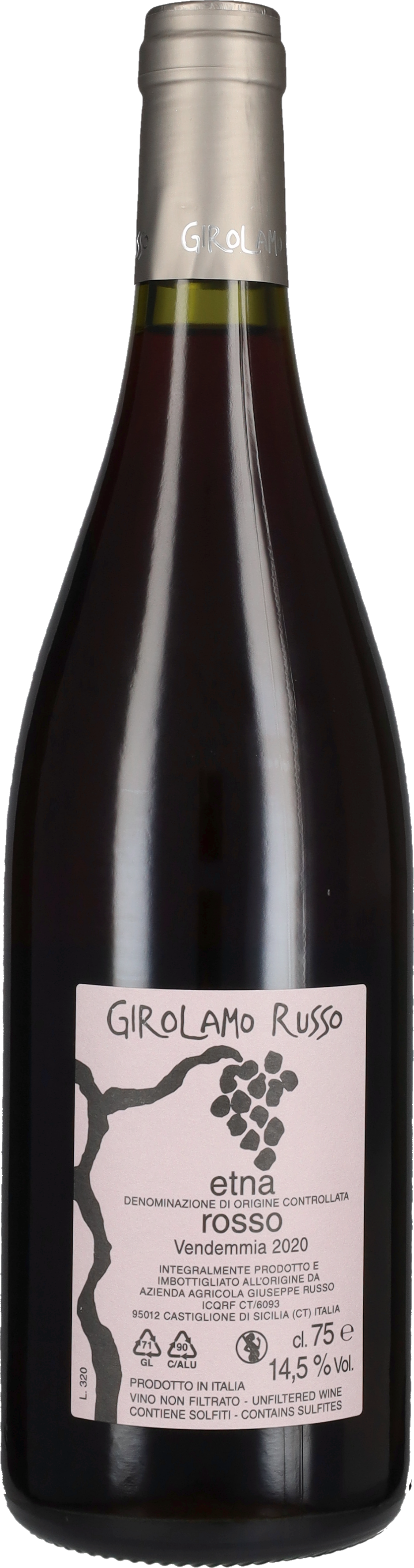 Russo Girolamo Etna Rosso 'Feudo' Girolamo Russo 2022