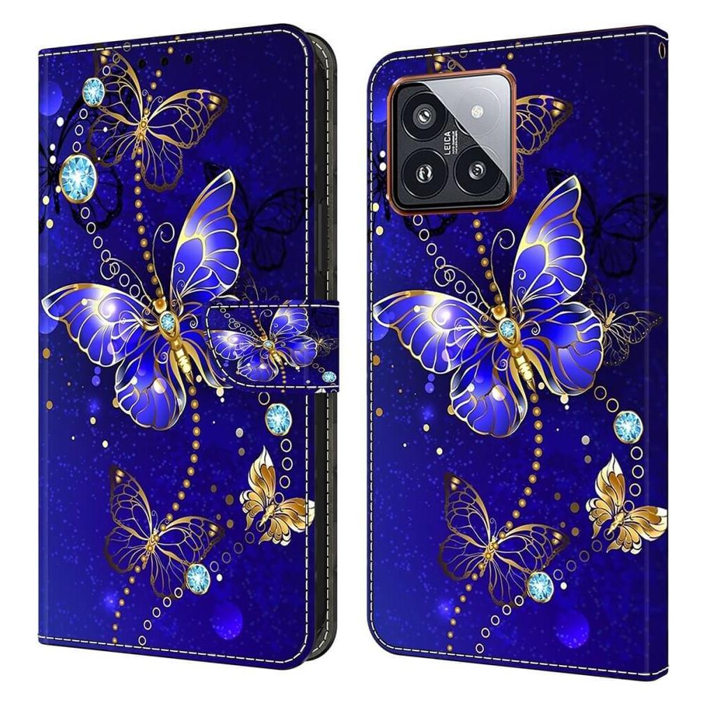 Cover-Discount Xiaomi 14 Pro - 3D-Effekt Hülle Etui Crystal Butterfly (Xiaomi 14 Pro) (660171401L)