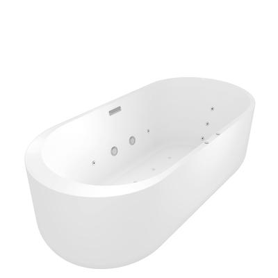 AcquaVapore freistehende Badewanne Wanne F26 170x80cm Whirlpool Luft & Wasser