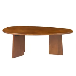 Design-Couchtisch aus massivem Mangoholz, gebeizt, L100 cm WONKA