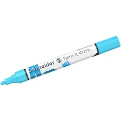 Schneider Acrylmarker Paint-It 320 4mm pastell blau Packung mit 5 Stück
