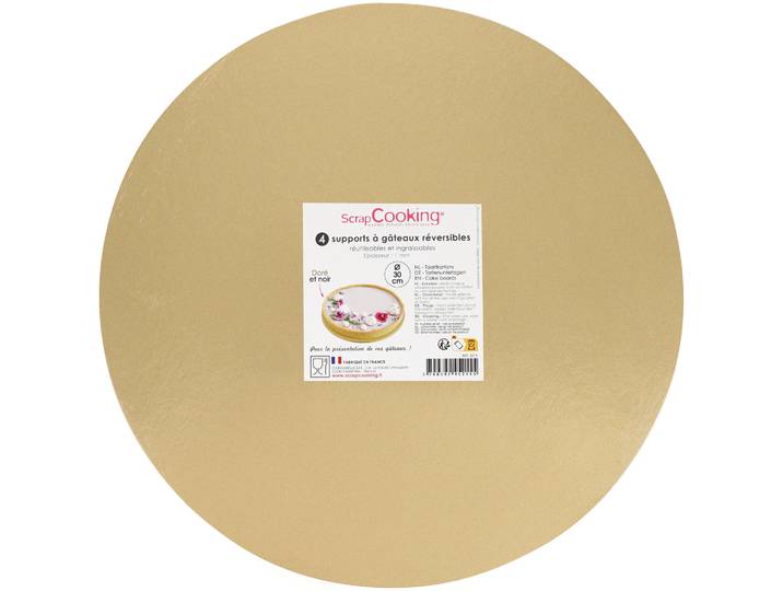 Scrap Cooking ScrapCooking Tortenunterlage 30cm 4 Stück